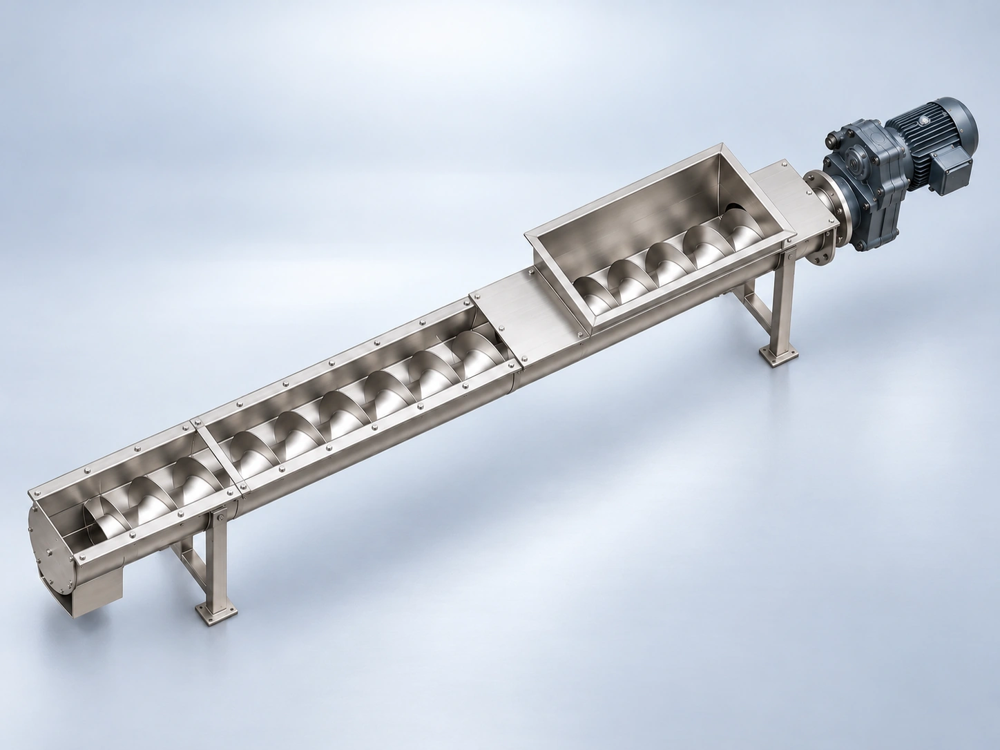 Shaftless Screw Conveyor working principle