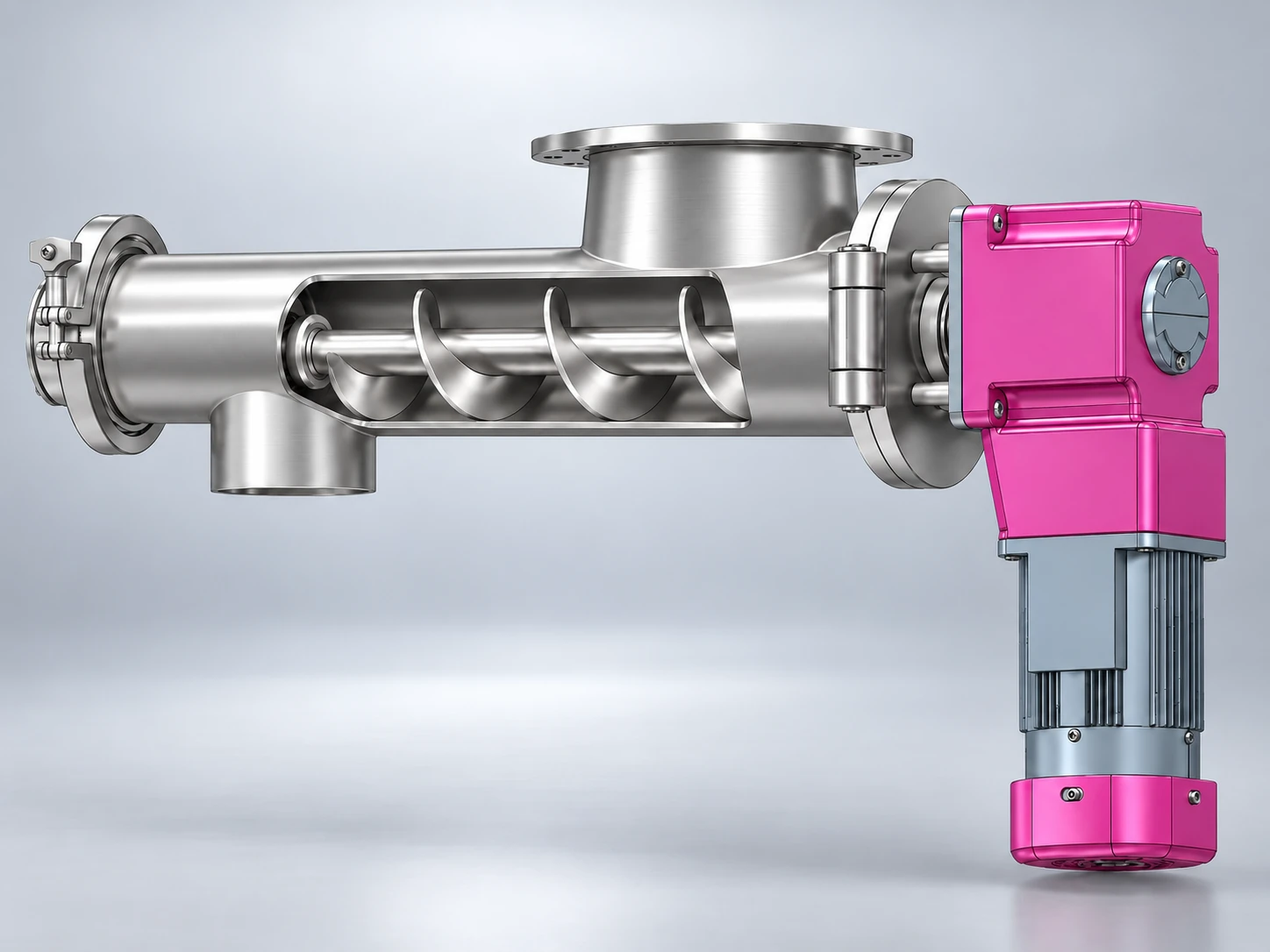 Tubular Screw Conveyor working principle